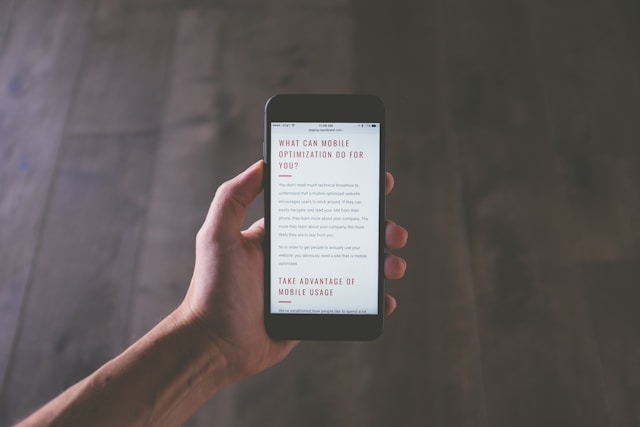 Optimize Website for Mobile
