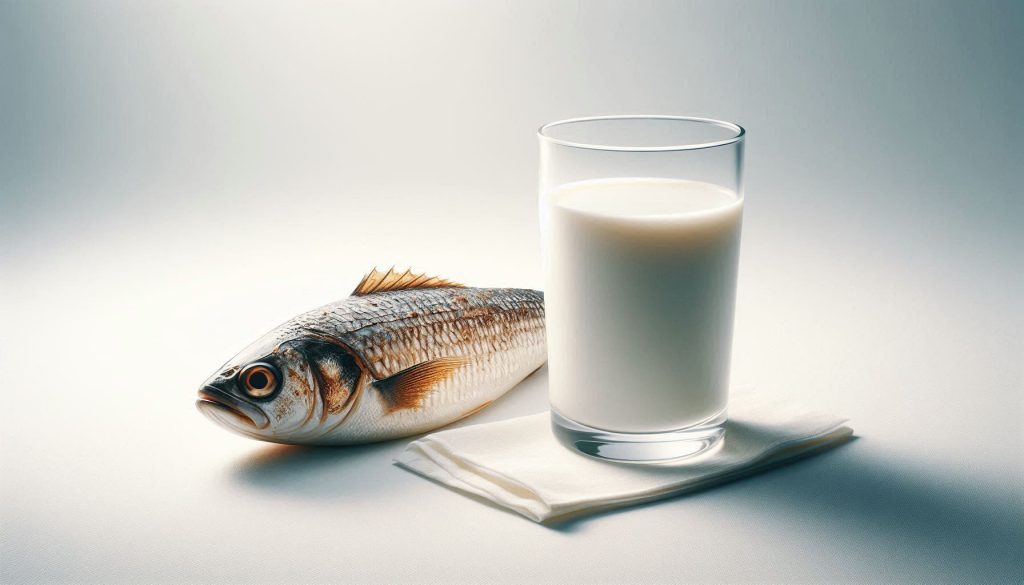 Can we drink milk after eating fish